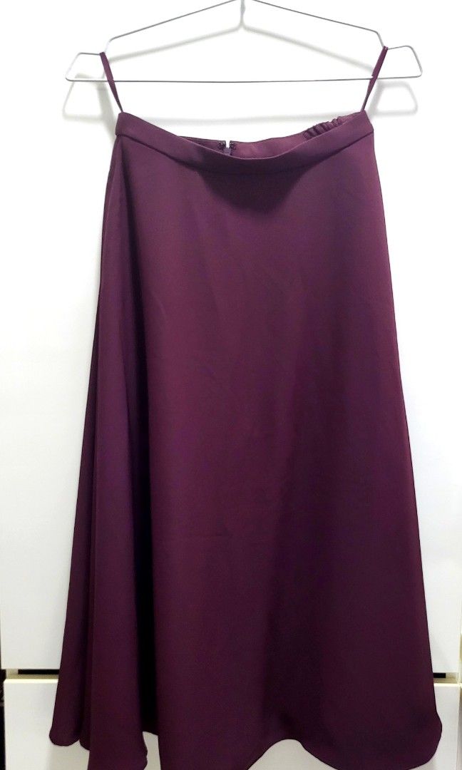 Skirt w/ Attached Bottom Maroon