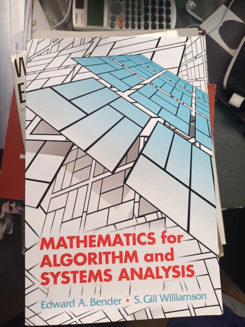 Mathematics for Algorithm and System Analysis, 興趣及遊戲, 書本 & 文具, 教科書 ...