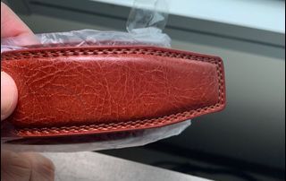 Men’s Cow Leather Automatic Belt - Cognac (replacement strap only)