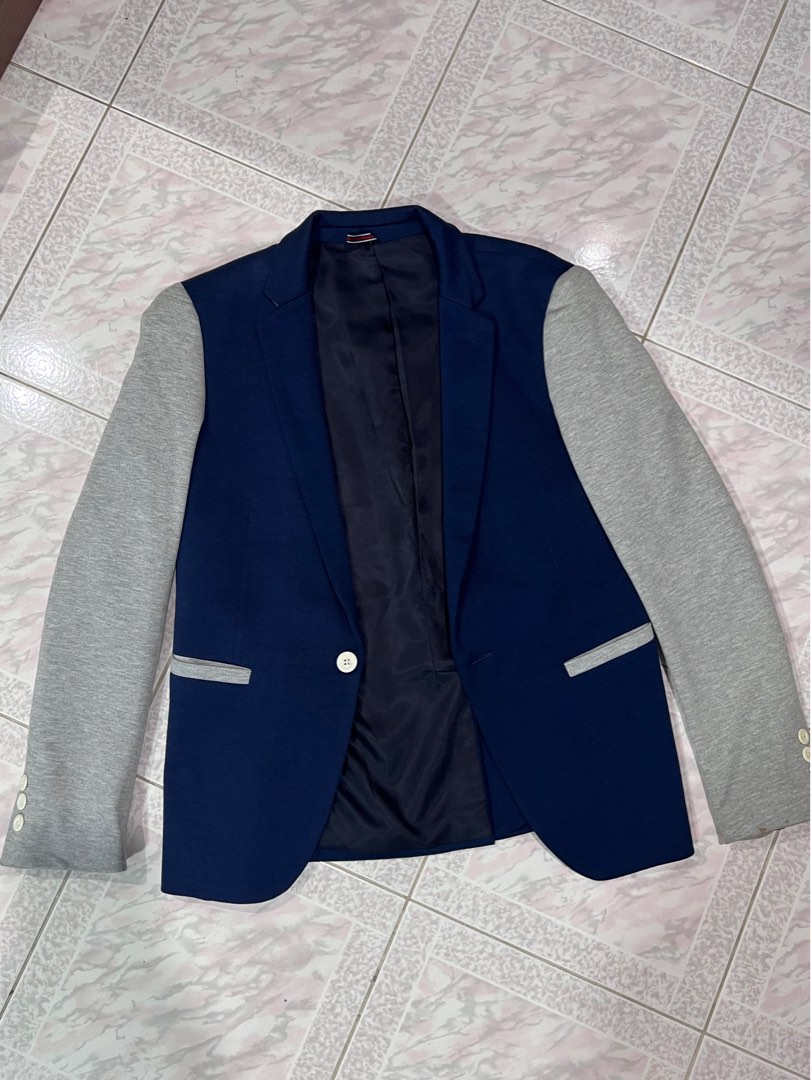 Men s Smart Casual Semi Formal Blazer Blue Grey Men s