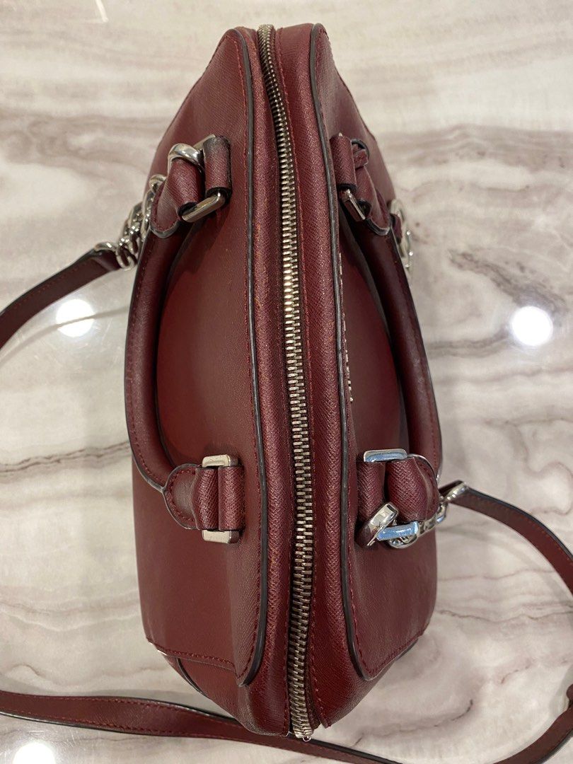 Michael Kors Maroon Bag Women s Fashion Bags Wallets Cross
