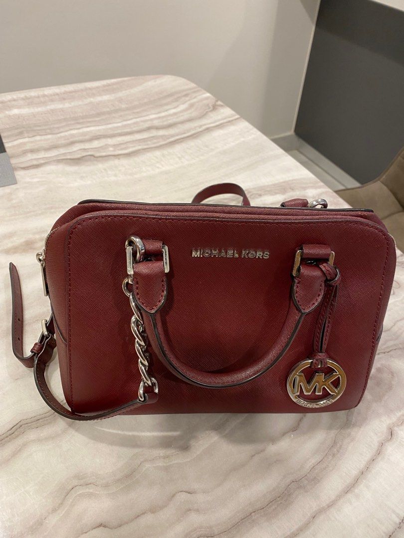 Michael Kors Maroon Bag