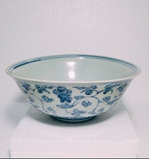 Ming Jiajing bowl biru putih mangkok antik