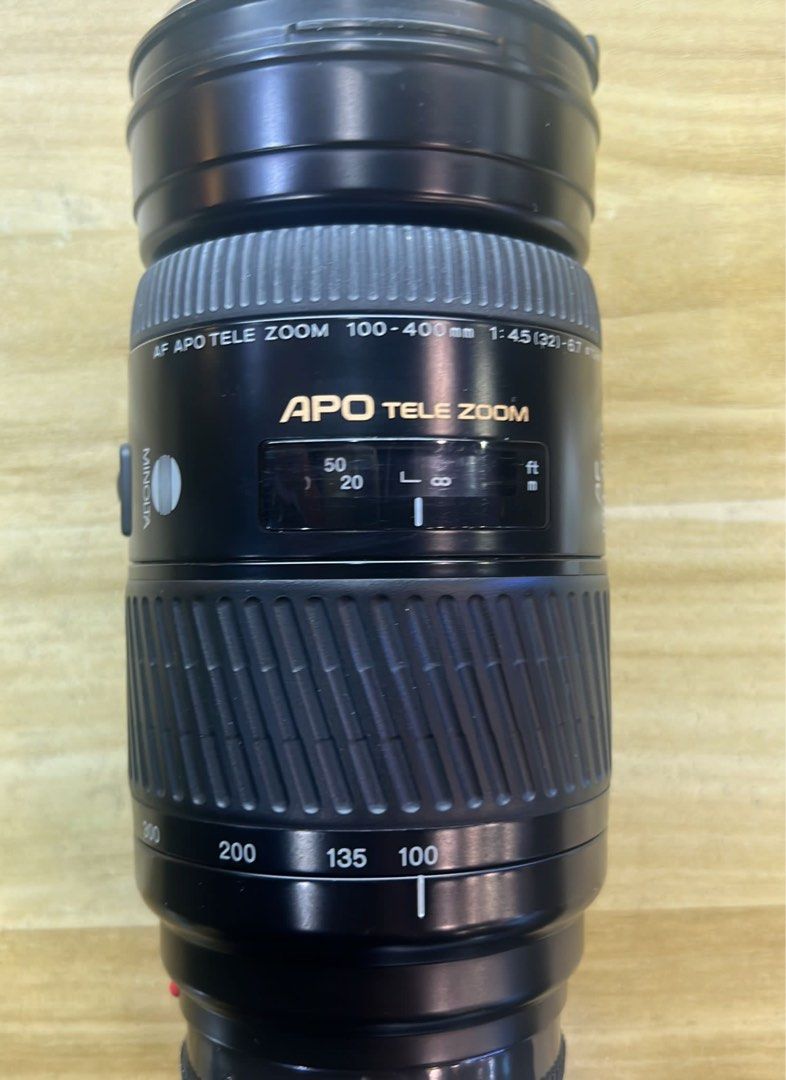 Minolta 100-400mm APO f4.5-6.7 for Sony A mount, 攝影器材, 鏡頭及