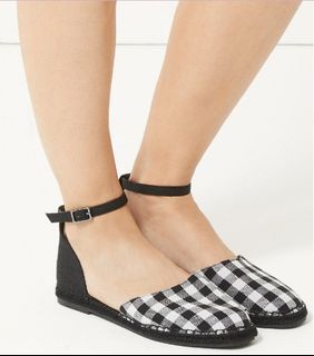 M&S COLLECTION  Almond Toe Gingham Espadrilles