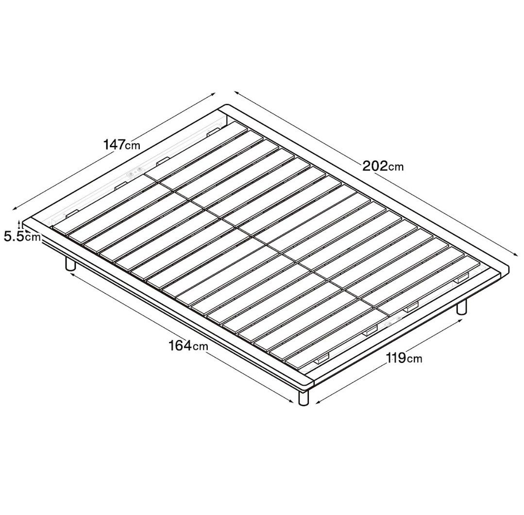 Muji Queen Bed Frame, Furniture & Home Living, Furniture, Bed Frames