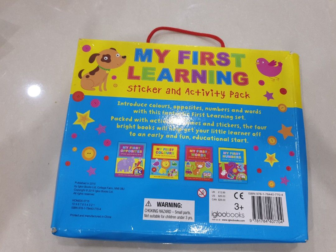 My First Learning Sticker And Activity Pack, Hobbies & Toys, Toys