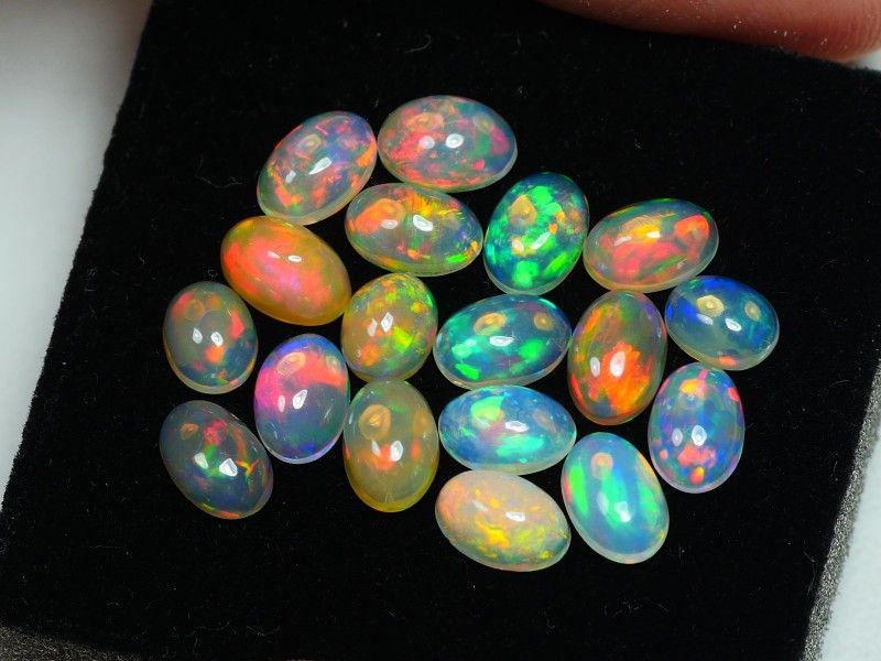 Natural batu opal welo etiopia 18 pcs