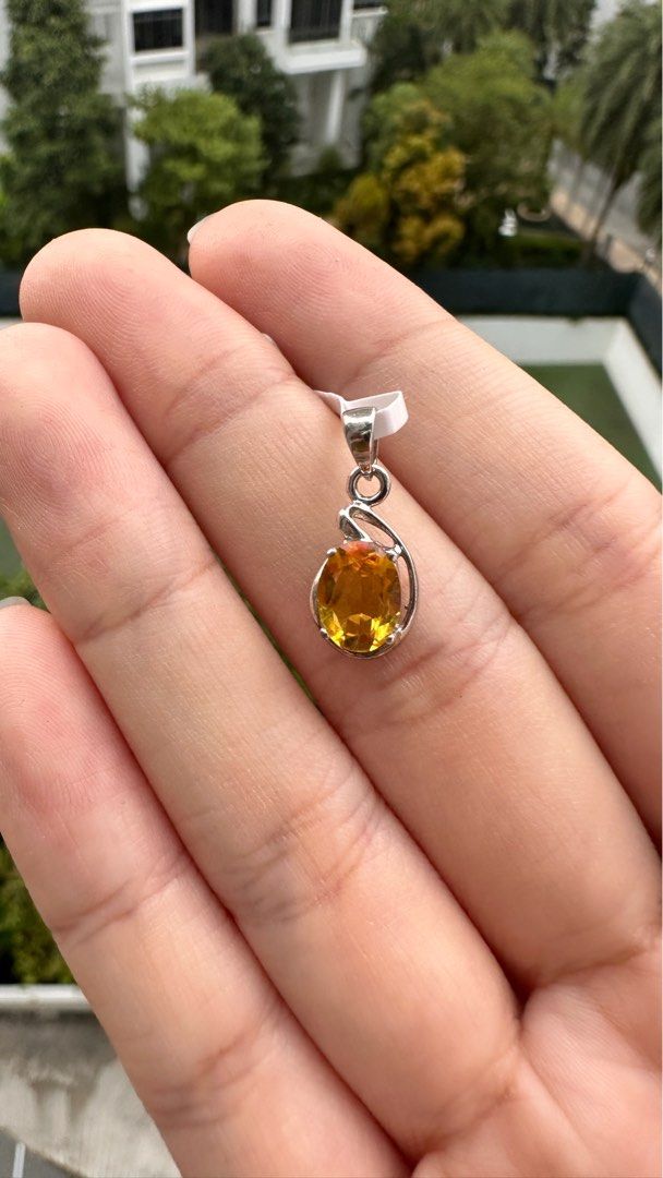 Genuine discount citrine pendant