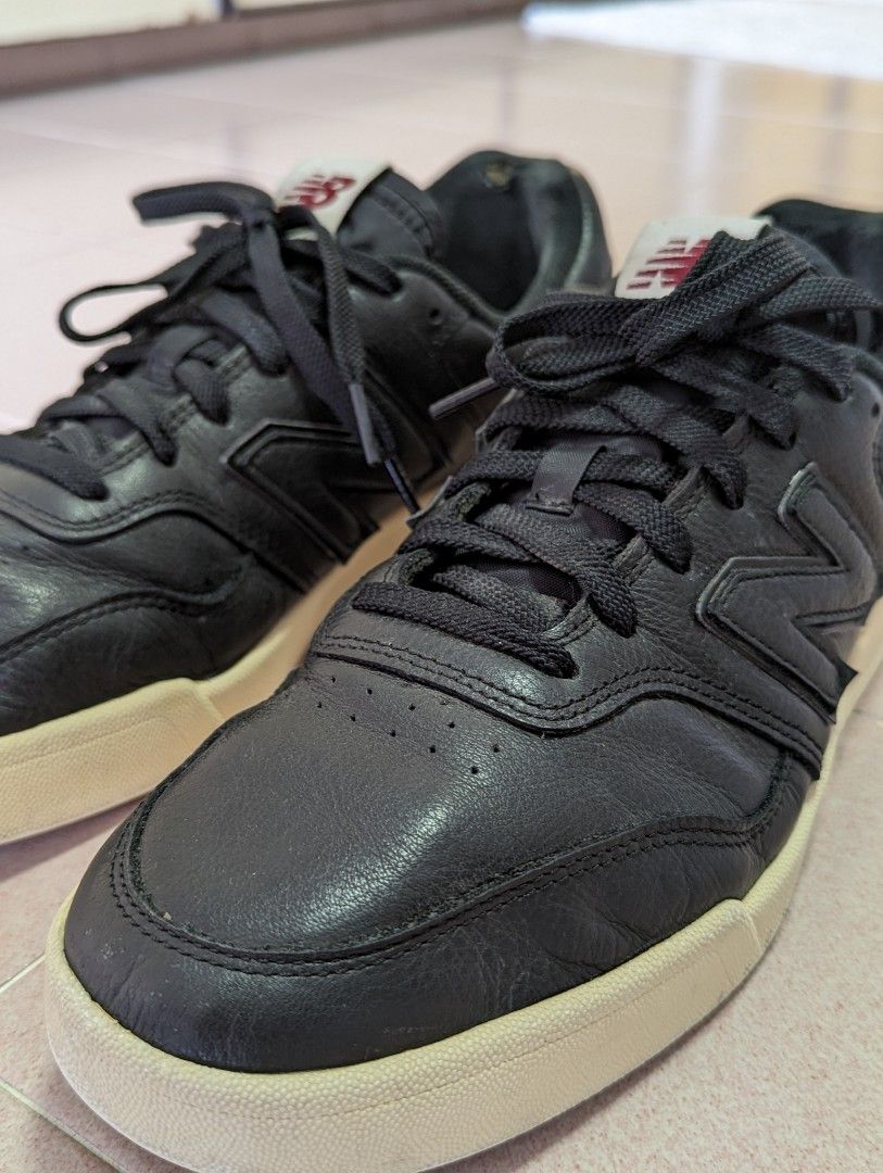 NEW BALANCE CRT300M2 Black Leather Skate Shoes, Men