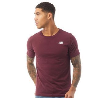 New Balance Mens Arch Logo Graphic T-Shirt Burgundy