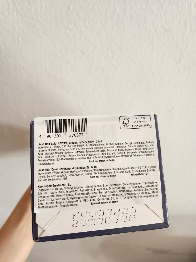 [NEW] Liese Creamy Bubble Color Dark Navy (Hair dye), Beauty & Personal