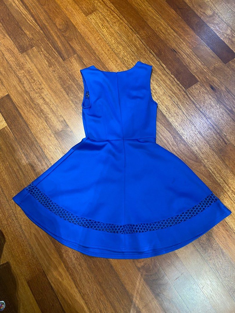Robe Ligne A Bleu Royal Brillante - Taille 12 Femme - Neuf Jamais Porté (sans étiquette)