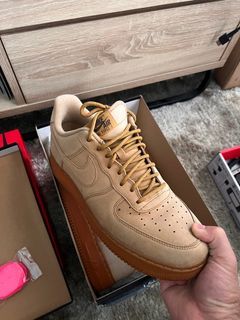 Supreme x Nike Air Force 1 Wheat, Men's Fashion, Footwear, Sneakers on  Carousell