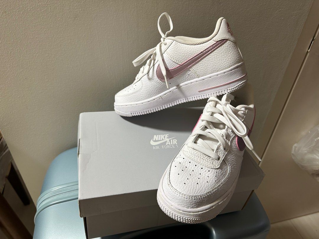 Nike Air force 1 GS white pink glaze Women s Fashion