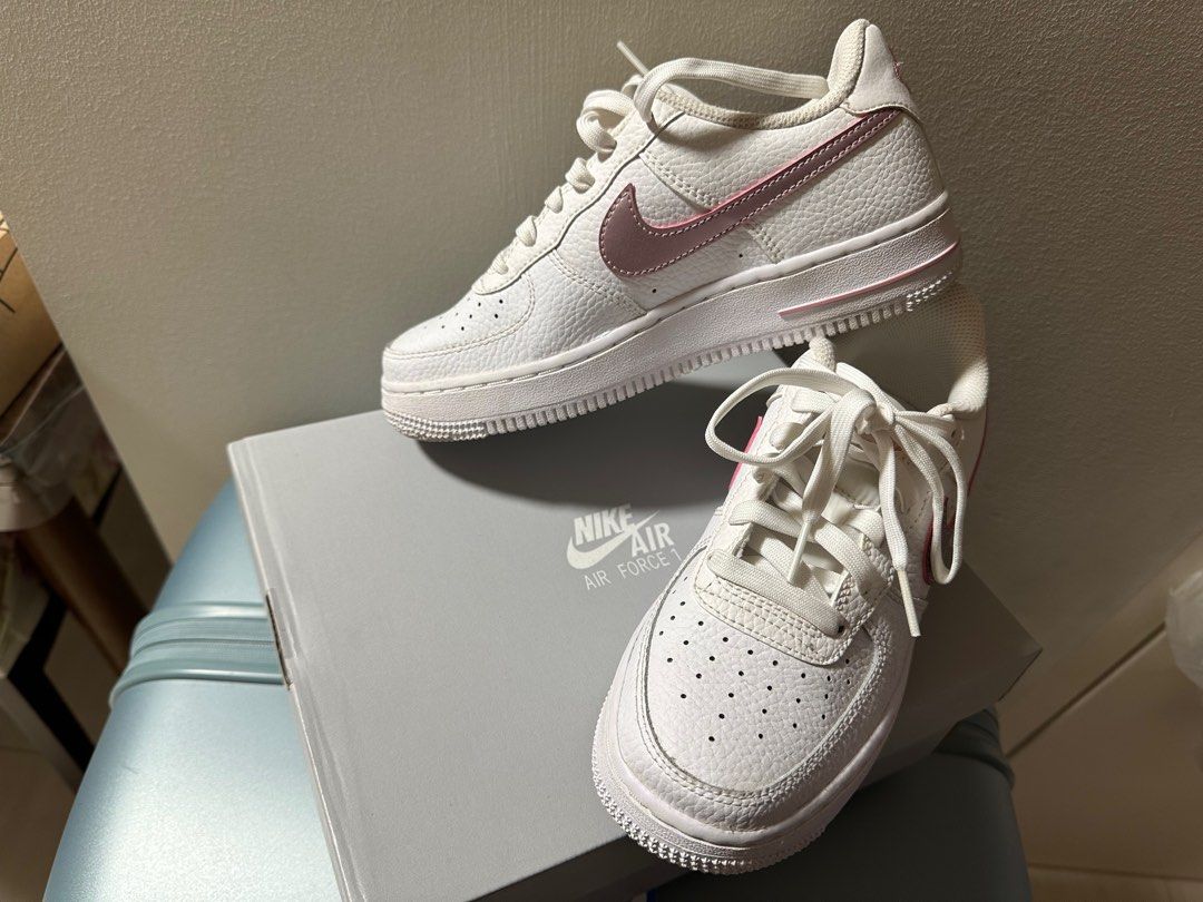 Nike Air Force 1 GS white pink glaze