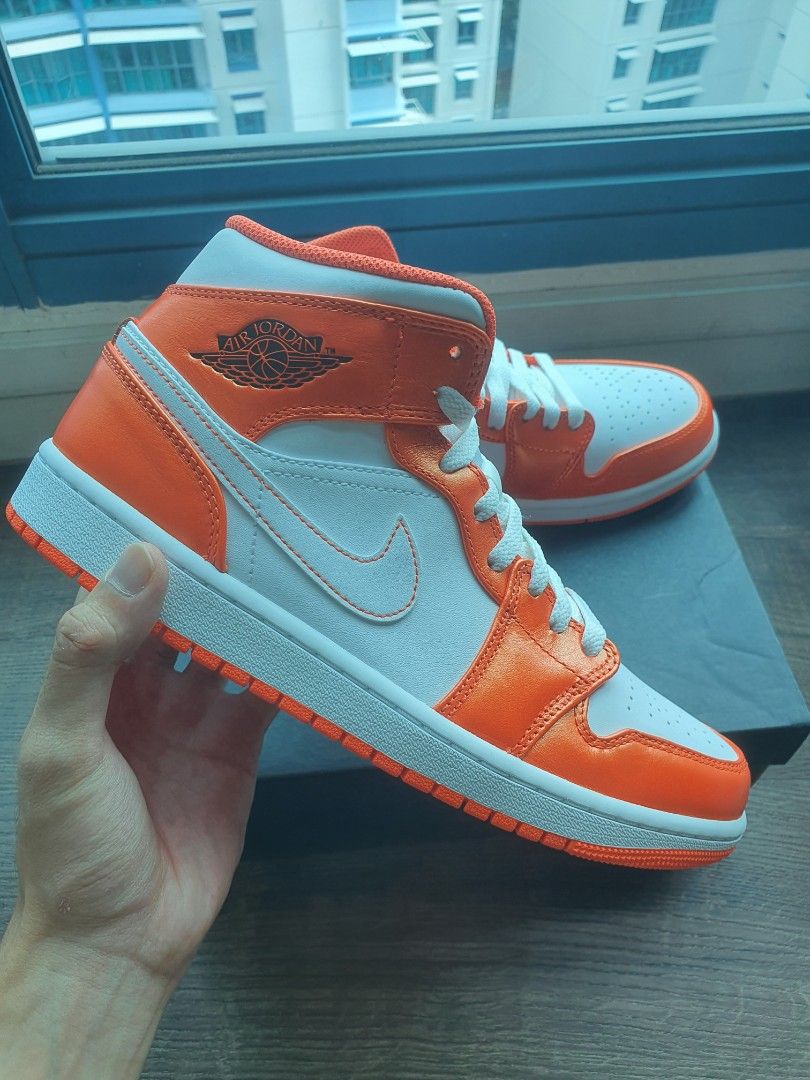 nike jordan one orange