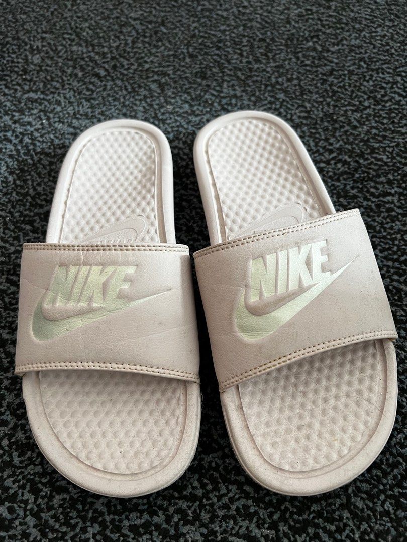 White clearance nike slides