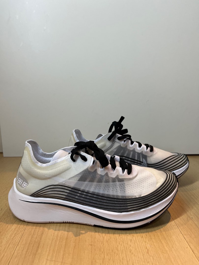 Nike zoom fly sp white black sales