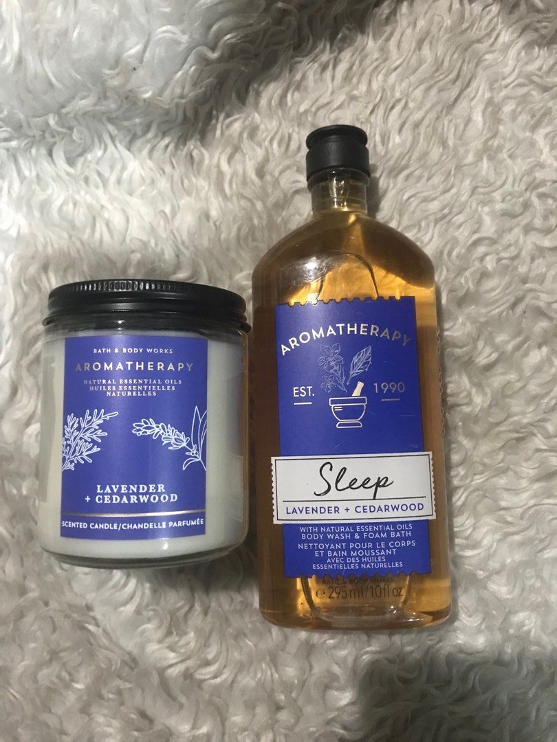 original bath and body works aromatherapy sleep lavender cedarwood