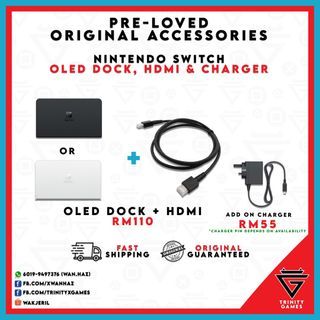 Original Nintendo Switch OLED Dock and HDMI
