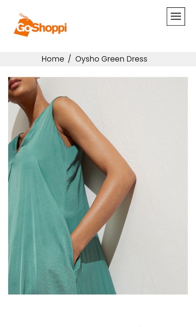 Oysho green dress online