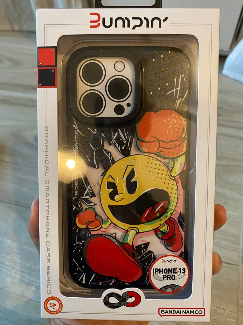 Pacman iPhone 13 pro case, 手提電話, 電話及其他裝置配件, 手機套及