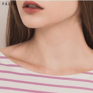 pazzo條紋長袖蝴蝶綁帶袖(粉)