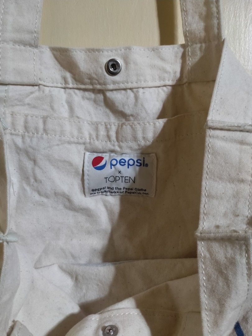 Pepsi x Topten Tote bag, Women's Fashion, Bags & Wallets, Tote Bags on