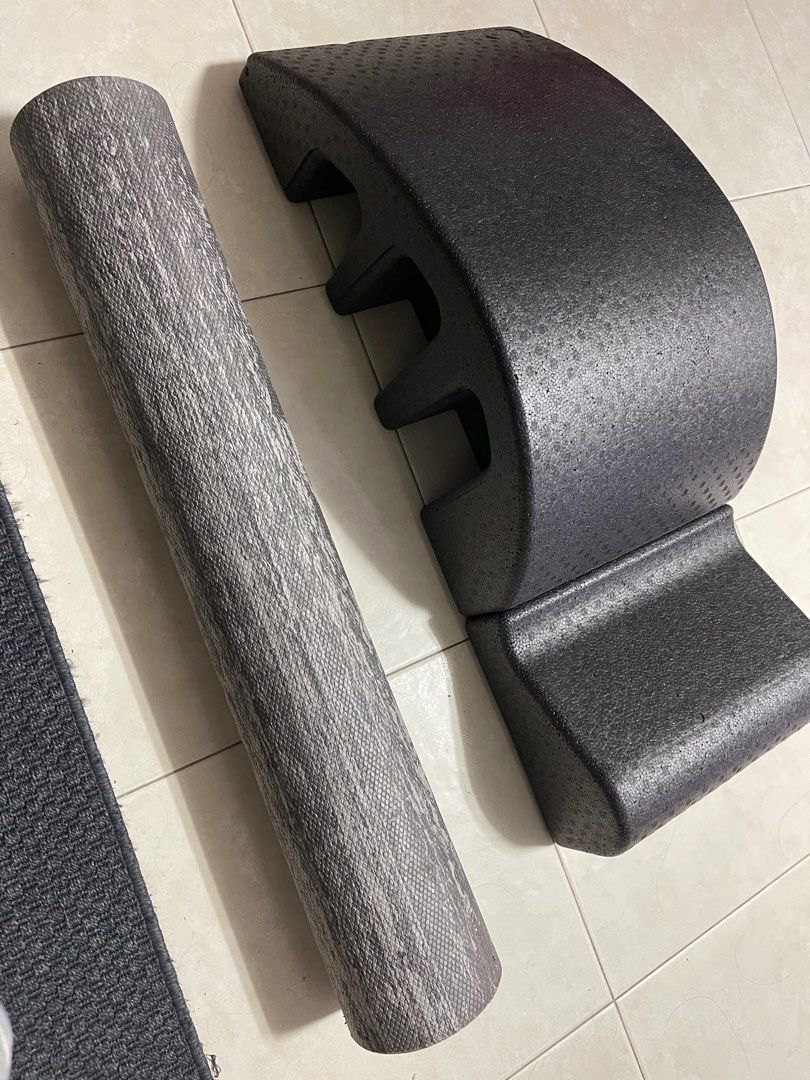 Pilates Spine corrector and foam roller, Sports Equipment, Exercise