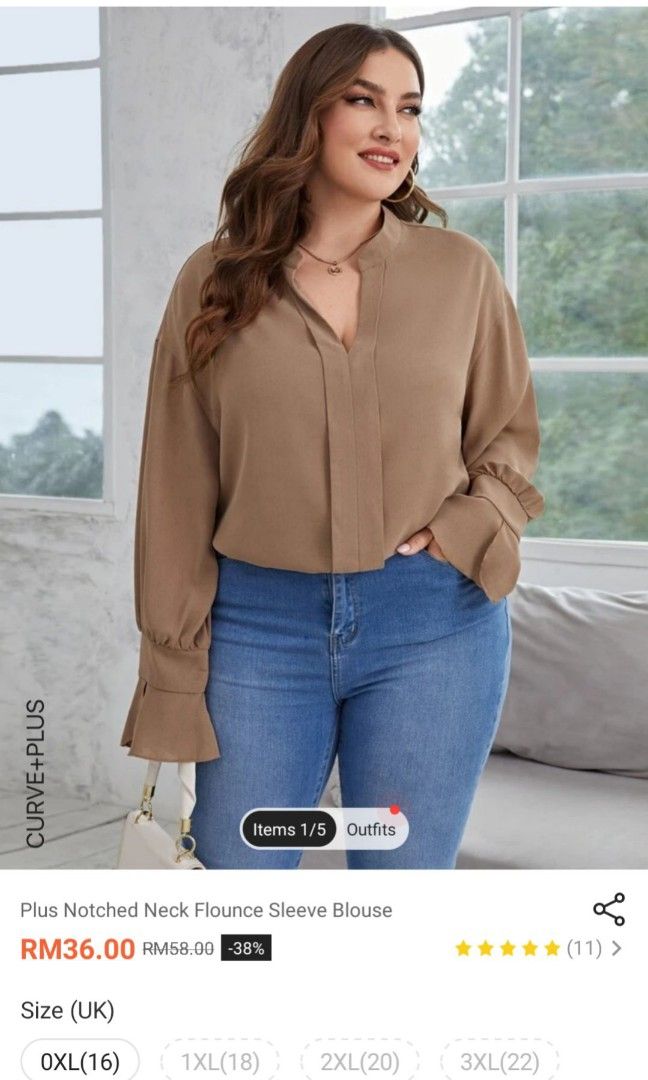 Plussize new shein 4xl Women s Fashion Tops Blouses on Carousell