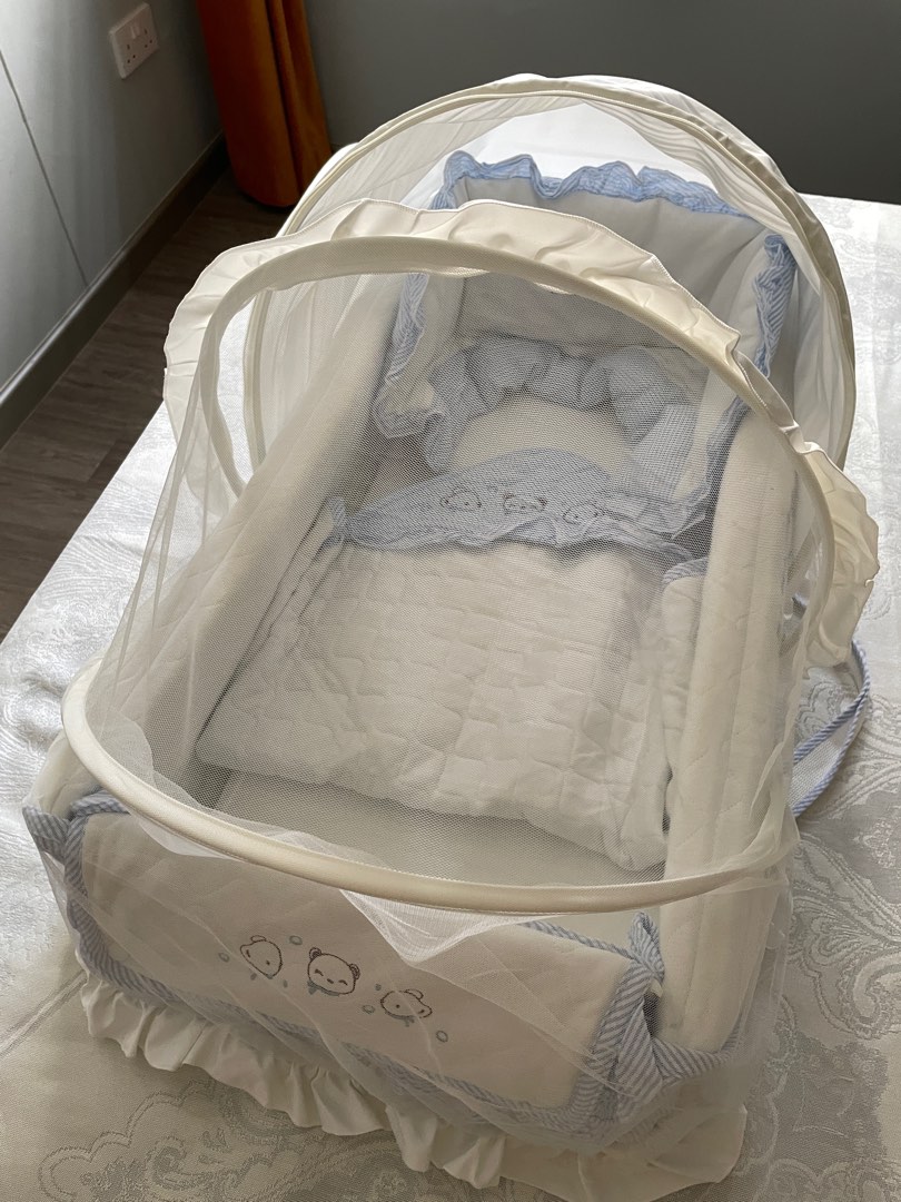 Portable baby cot, Babies & Kids, Baby Nursery & Kids Furniture, Cots