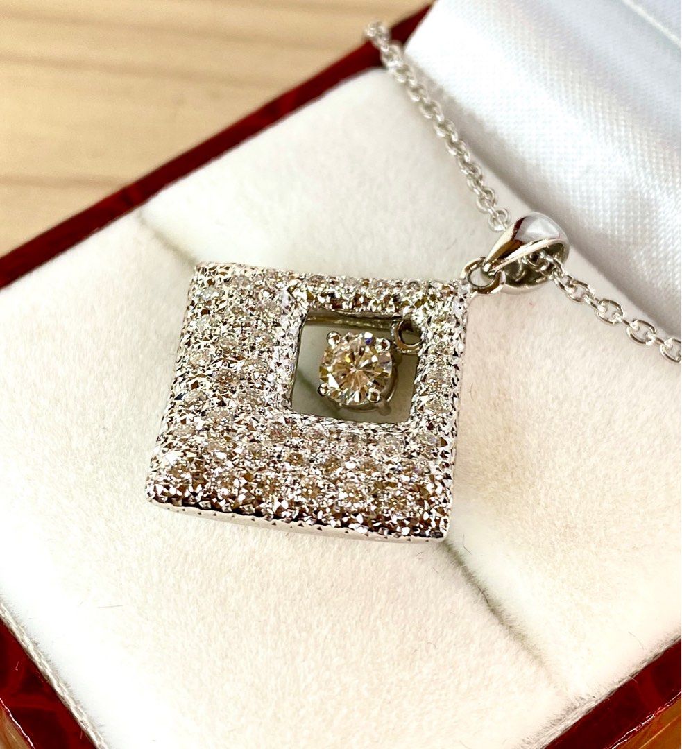 Diamond necklace clearance store