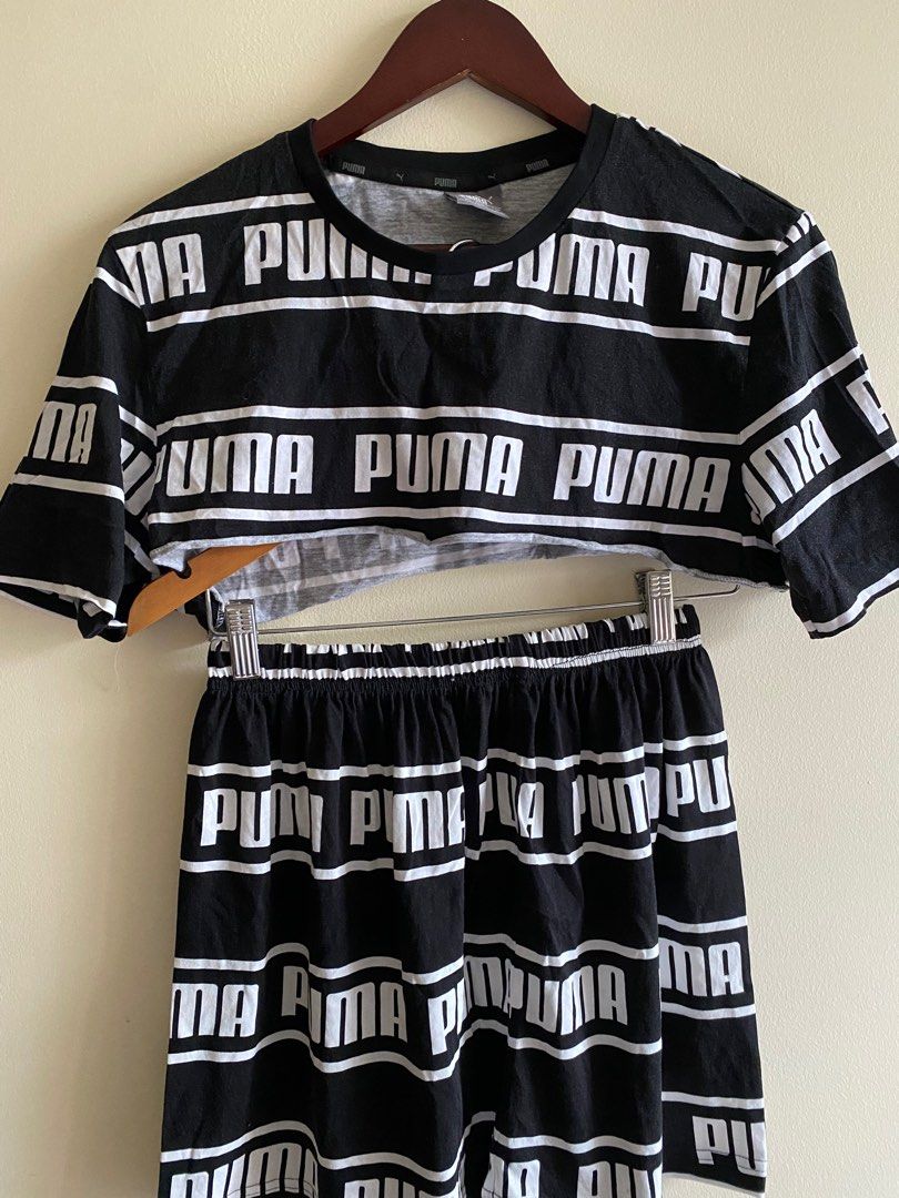 Puma Reworked Cropped Top and Skirt Set