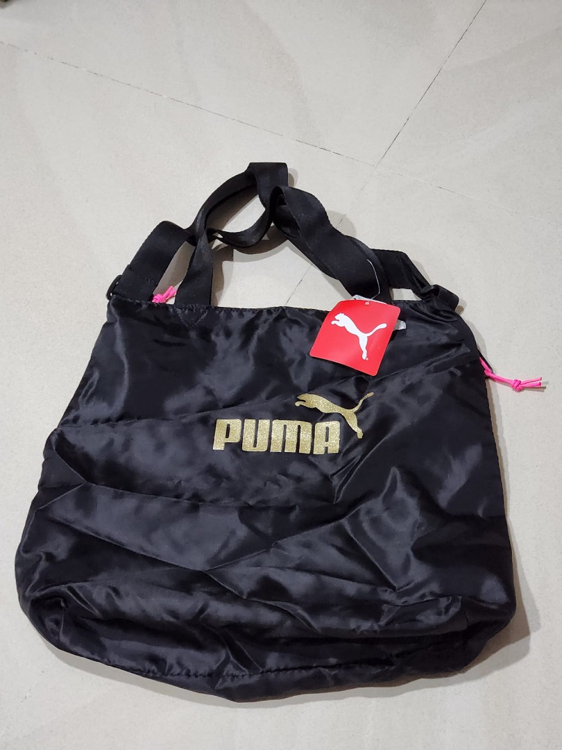 Puma Women Core Seasonal Bag Black Gold Brand New with Tag