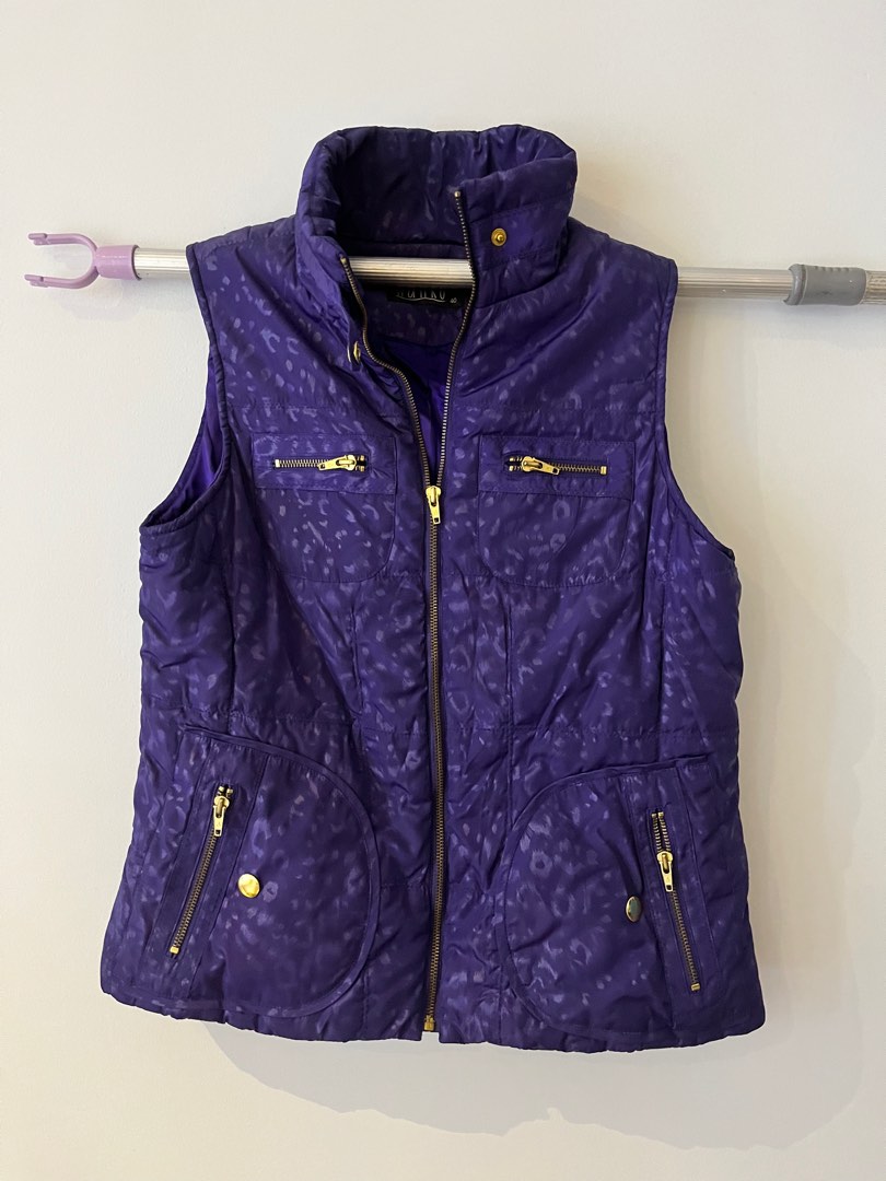 Purple winter outlet vest