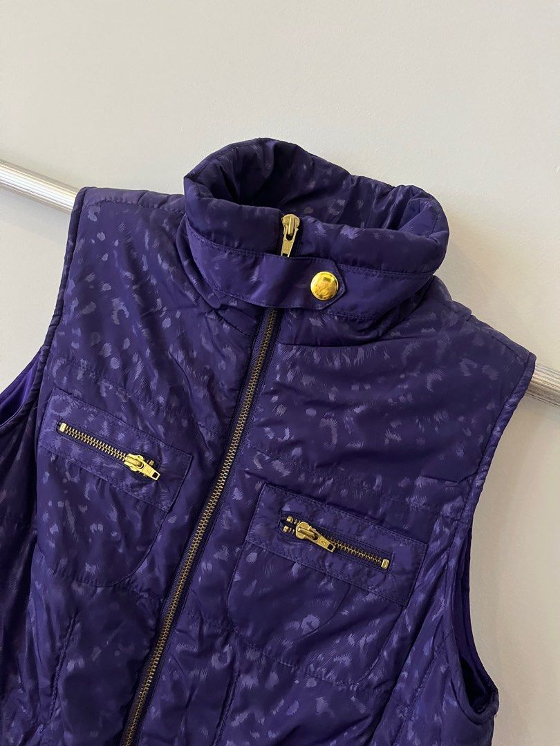 Purple winter vest sale