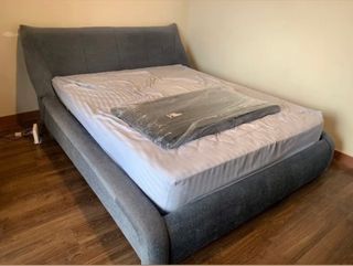 Queen size bed frame (gray)