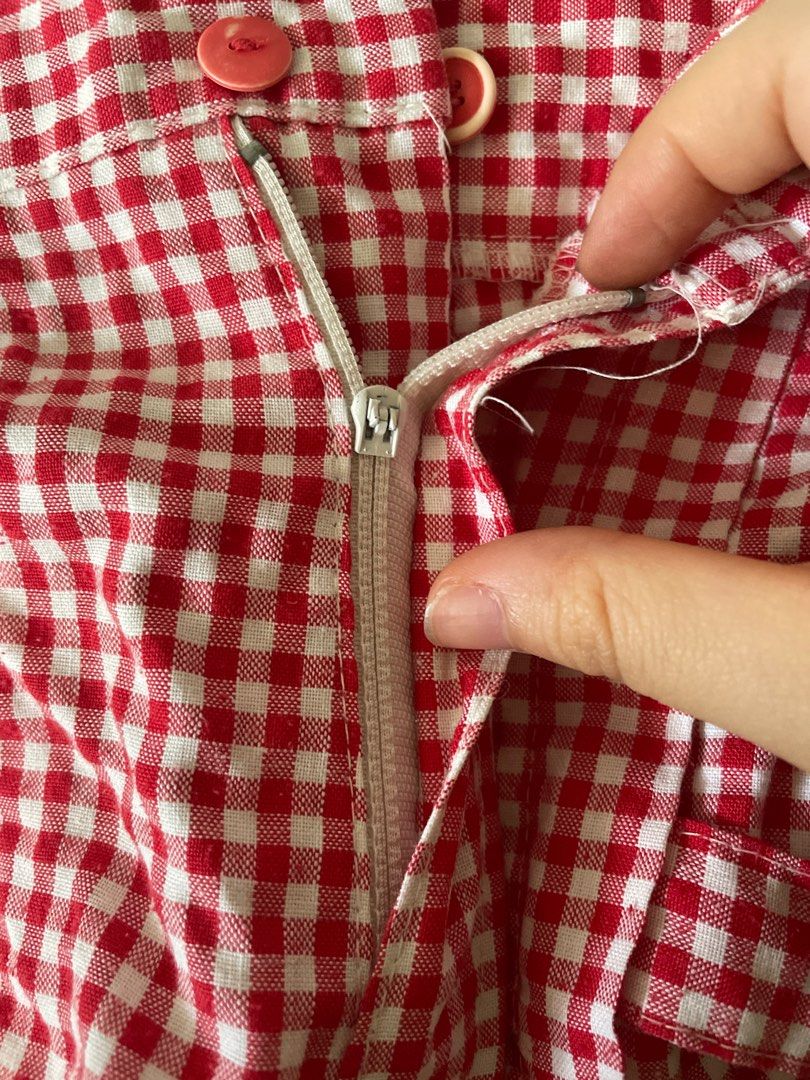 Red gingham sale shorts womens