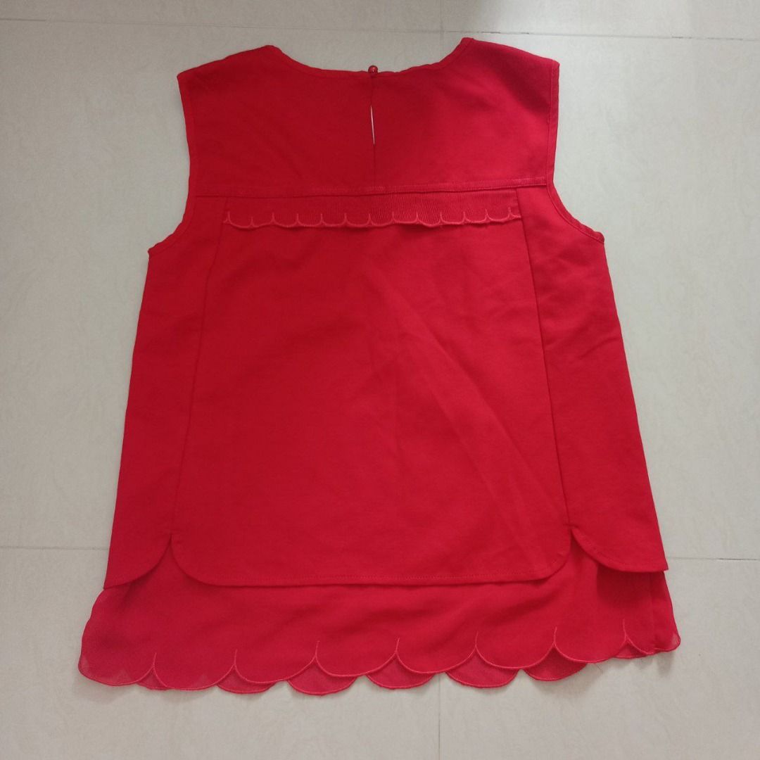 Red Reworked Micro Tube Top, Women's Fashion, Tops, Sleeveless on Carousell