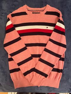 Red striped Tommy Hilfiger crewneck