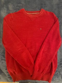 Red Tommy Hilfiger crewneck