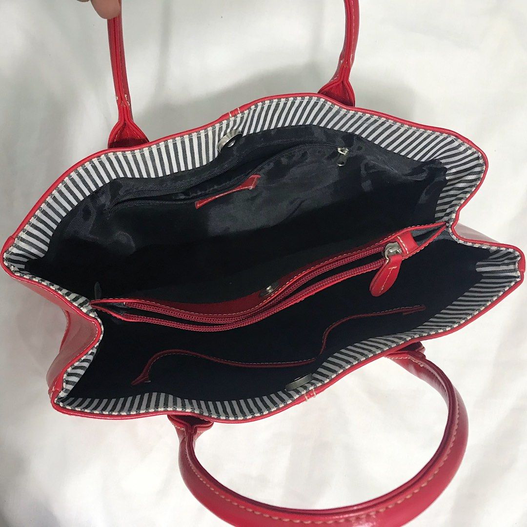 Red Top handle Bag, Women's Fashion, Bags & Wallets, Tote Bags on Carousell