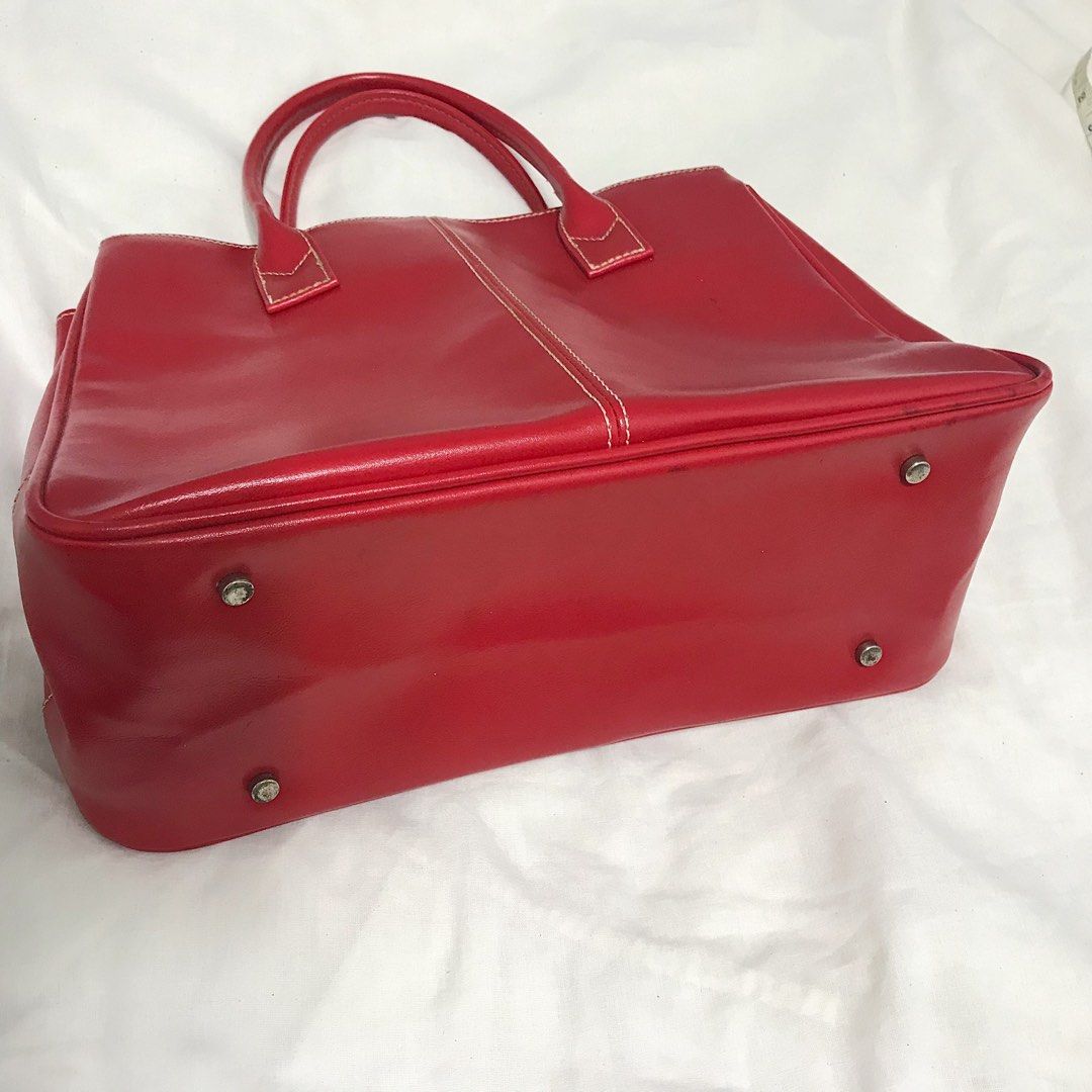 Red Top handle Bag, Women's Fashion, Bags & Wallets, Tote Bags on Carousell