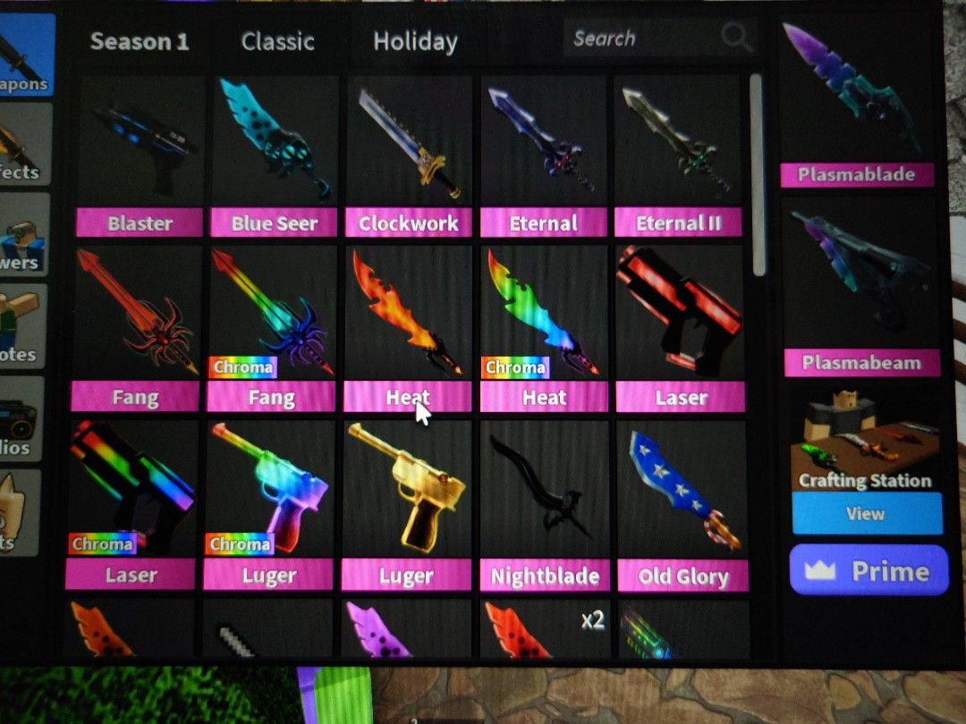 Roblox MM2 Knives, Guns, and pets lumsum sale, Video Gaming, Gaming