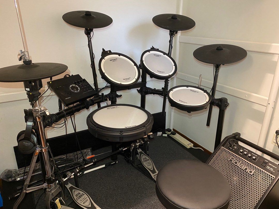 Roland TD17KVX Electronic Drum Set with custom fittings, Hobbies
