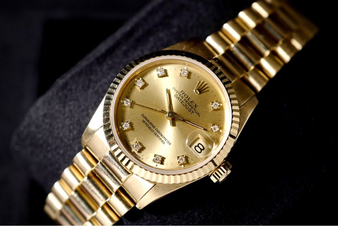 Rolex Solid Gold President 31mm 68278 Luxury Watches on Carousell