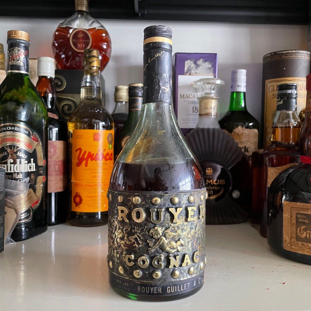 Rouyer Cognac Guillet vintage 1960s 700ml, Food & Drinks, Beverages on ...