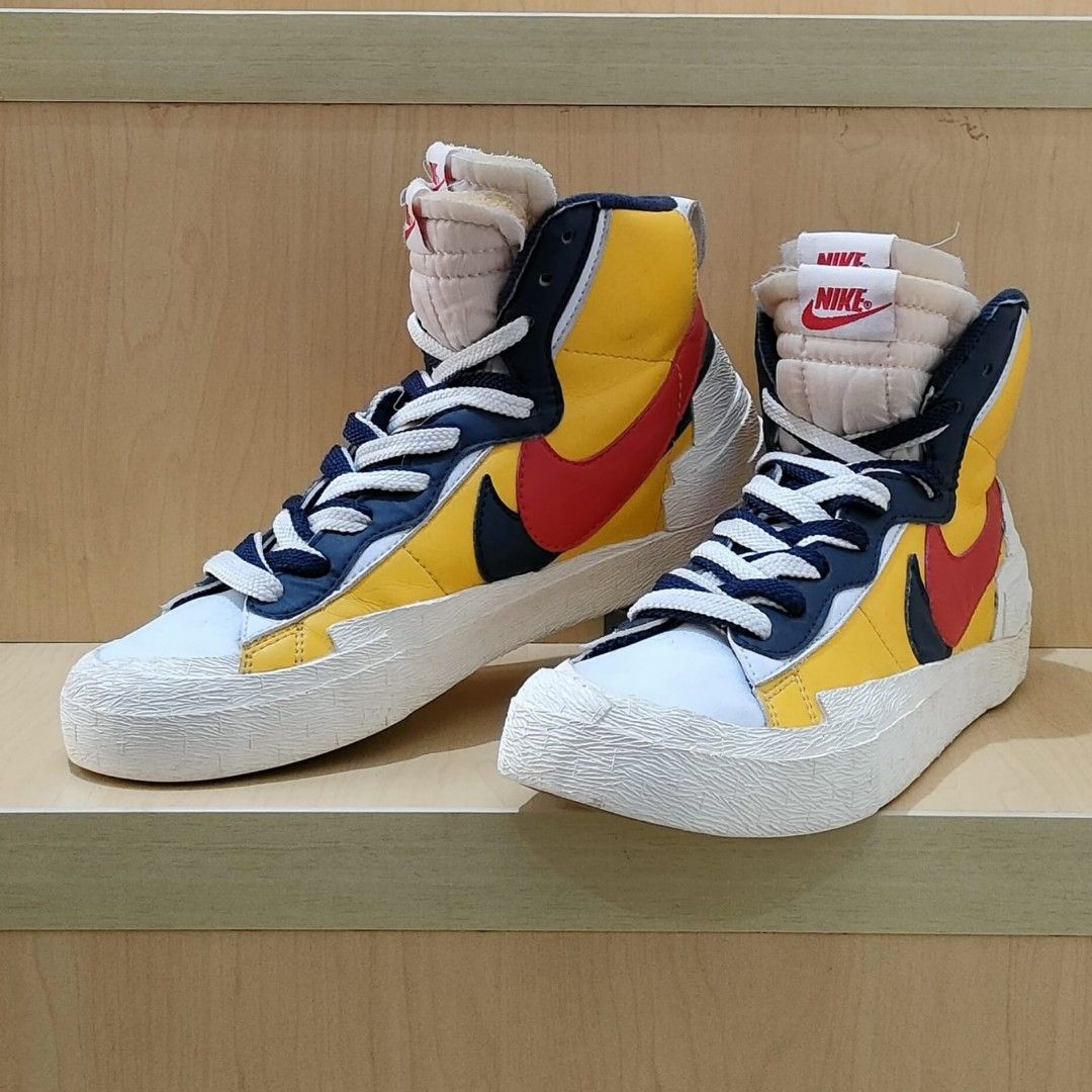 Sacai x nike new arrivals blazer mid varsity maize