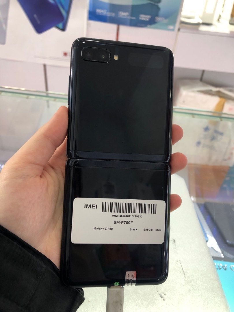 SAMSUNG GALAXY Z FLIP 8+256GB BLACK USED UNIT RM466 X 3 MONTH ATOME PAY ...